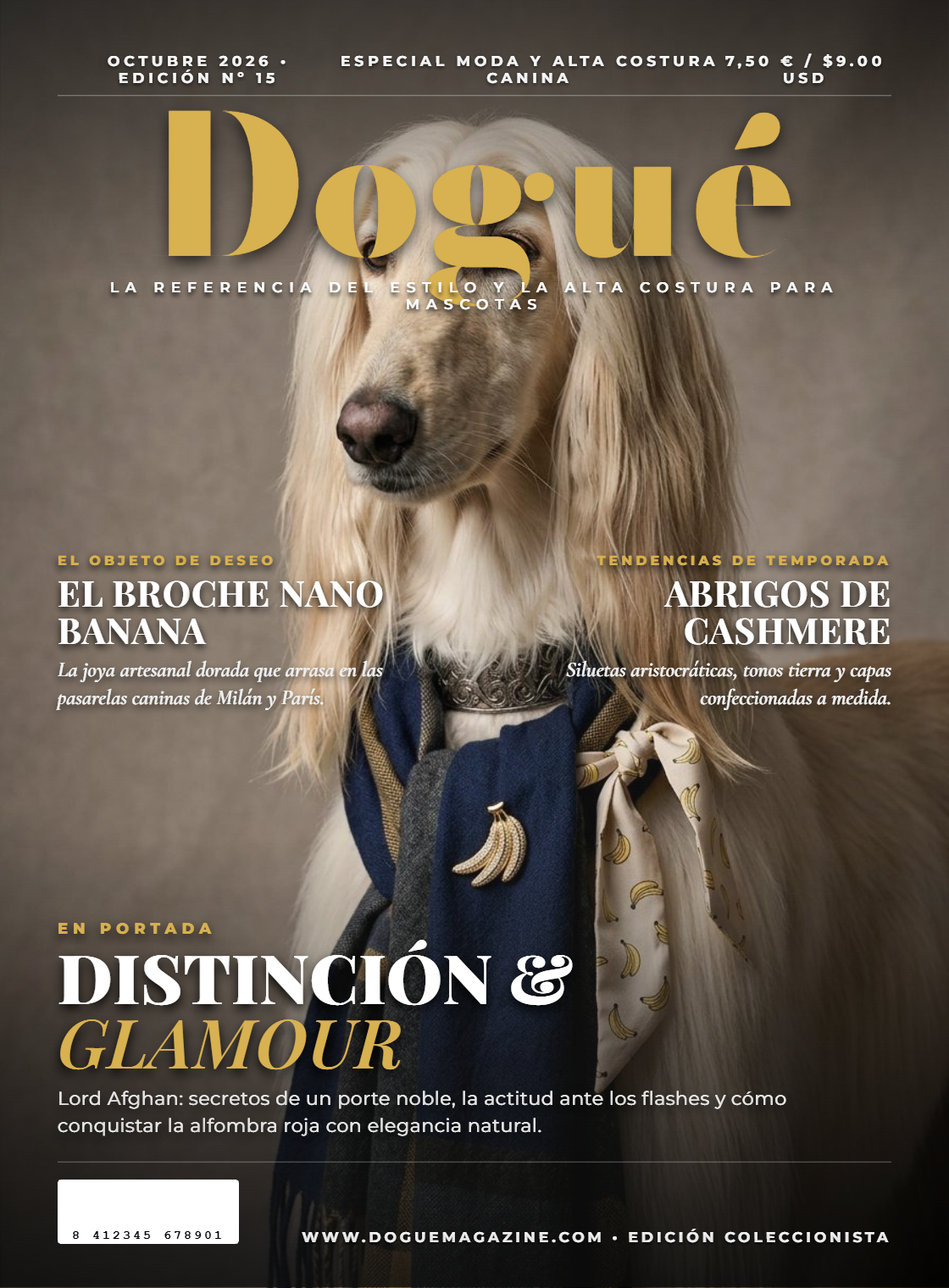 Cuadro Portada de Revista Personalizado de tu Mascota
